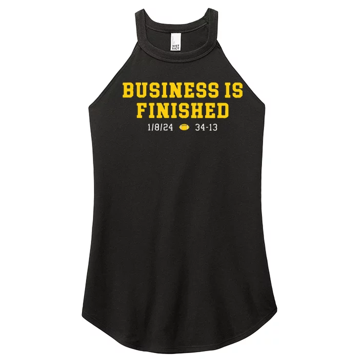 Business Is Finished Michigan Women’s Perfect Tri Rocker Tank