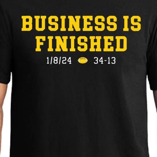 Business Is Finished Michigan Pajama Set