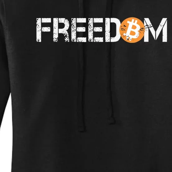 Bitcoin Is Freedom Hodl Crypto Currency Trading Trader Gift Women's Pullover Hoodie