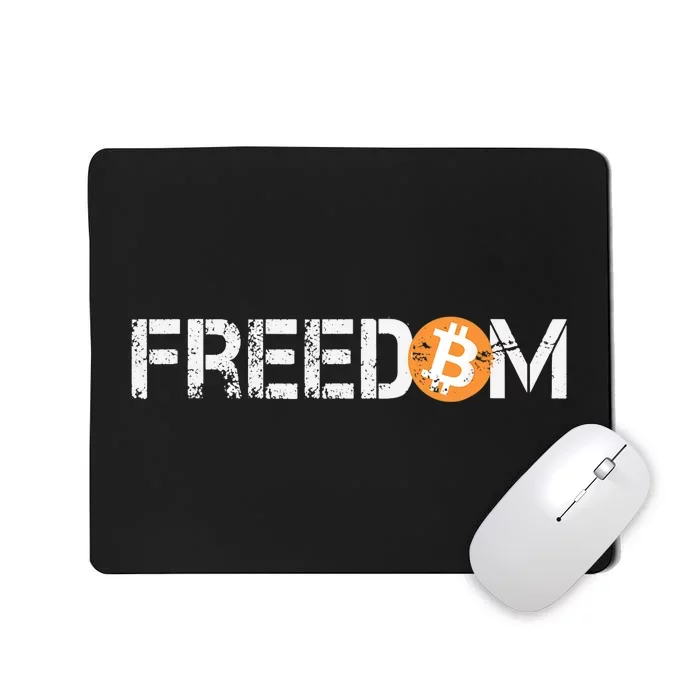 Bitcoin Is Freedom Hodl Crypto Currency Trading Trader Gift Mousepad