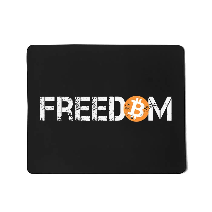 Bitcoin Is Freedom Hodl Crypto Currency Trading Trader Gift Mousepad