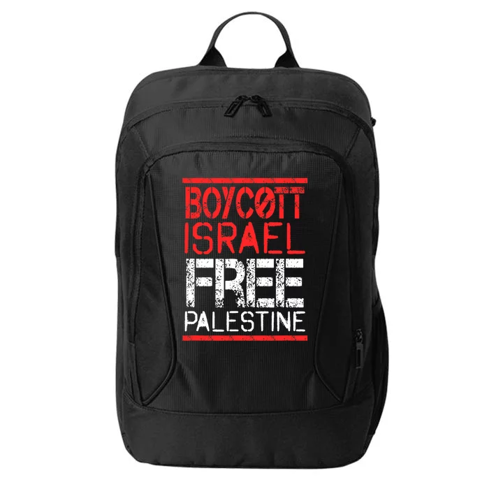 Boycott Israel Free Palestine | Gaza War Awareness Quote City Backpack