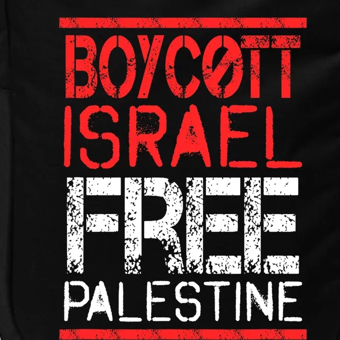 Boycott Israel Free Palestine | Gaza War Awareness Quote Impact Tech Backpack