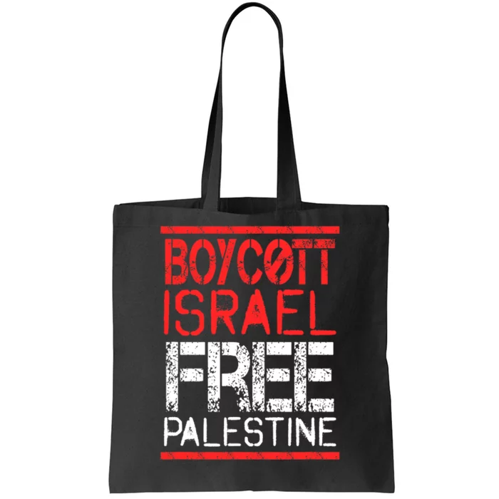 Boycott Israel Free Palestine | Gaza War Awareness Quote Tote Bag