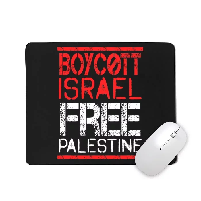 Boycott Israel Free Palestine | Gaza War Awareness Quote Mousepad