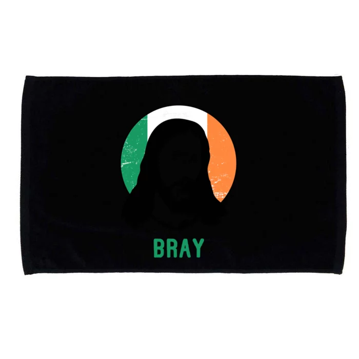 Bray Ireland Flag Jesus St Patricks Day Gift Microfiber Hand Towel