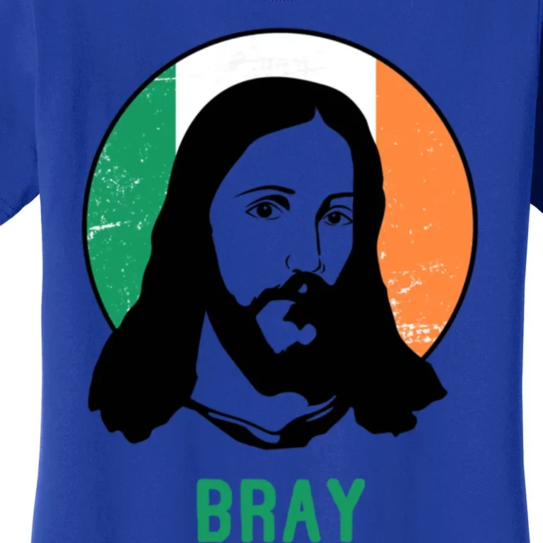 Bray Ireland Flag Jesus St Patricks Day Gift Women's T-Shirt