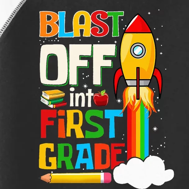 Blast Into First Grade Back To School 1st Grade Toddler Fine Jersey T-Shirt