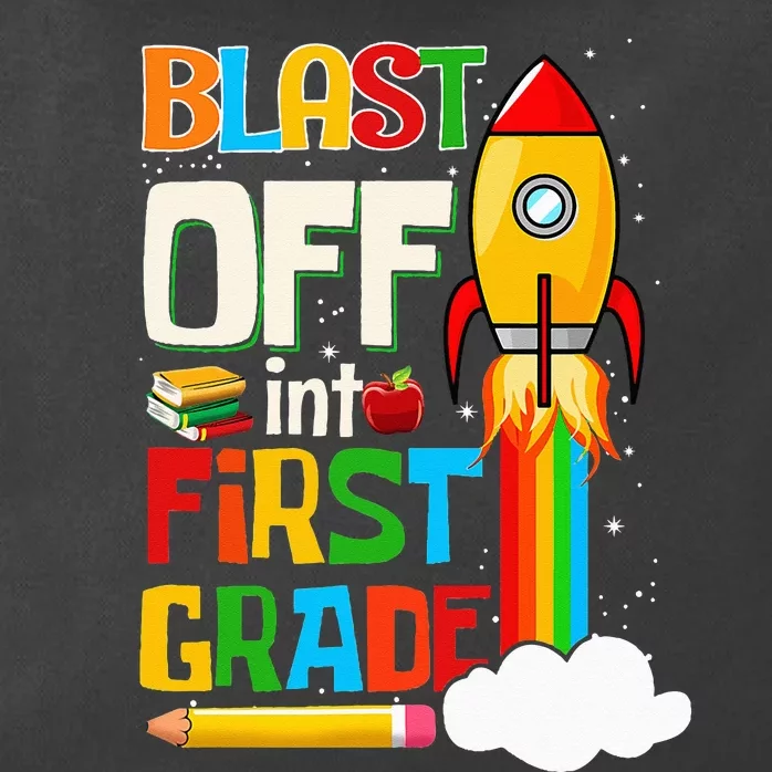 Blast Into First Grade Back To School 1st Grade Zip Tote Bag