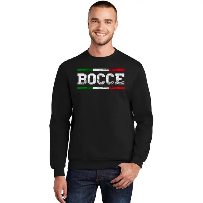 Bocce Italy Flag Pallino Petanque Italian Pride Boccia Team Sweatshirt