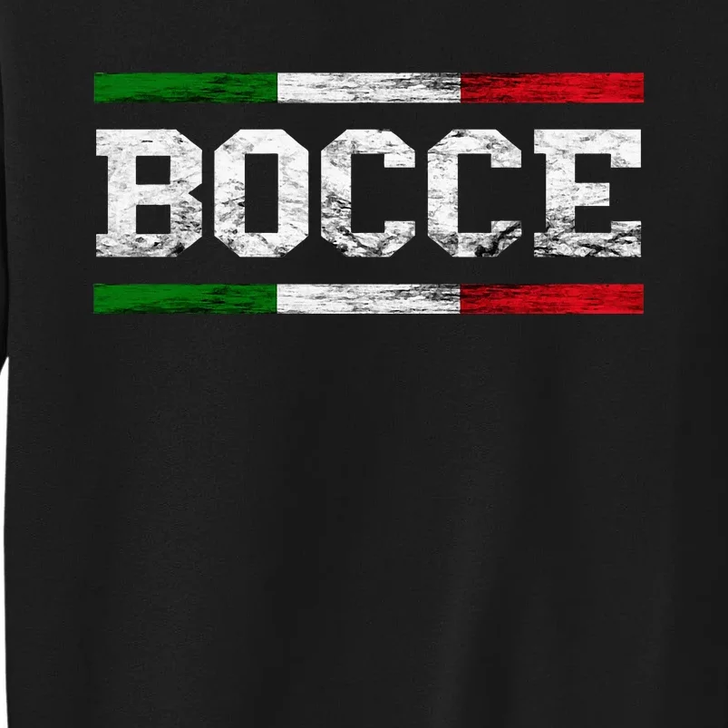 Bocce Italy Flag Pallino Petanque Italian Pride Boccia Team Sweatshirt