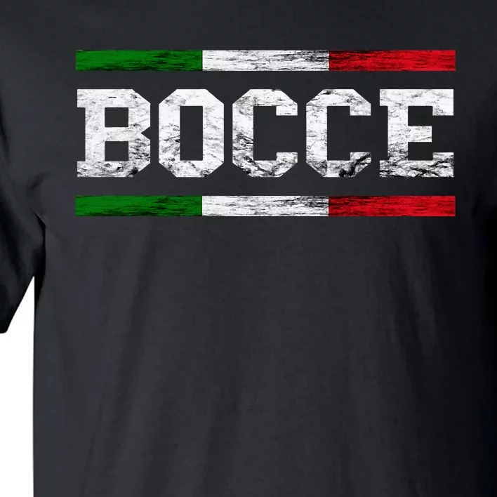 Bocce Italy Flag Pallino Petanque Italian Pride Boccia Team Tall T-Shirt