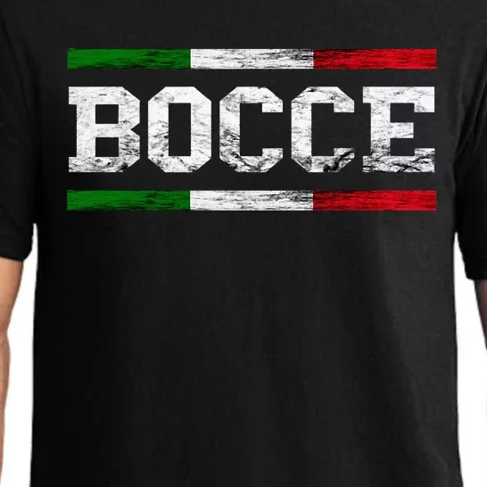 Bocce Italy Flag Pallino Petanque Italian Pride Boccia Team Pajama Set