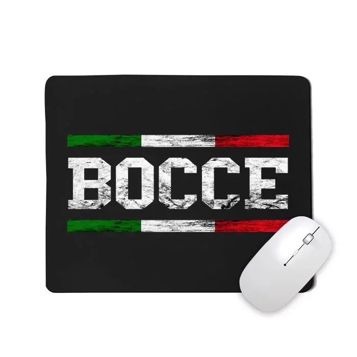 Bocce Italy Flag Pallino Petanque Italian Pride Boccia Team Mousepad