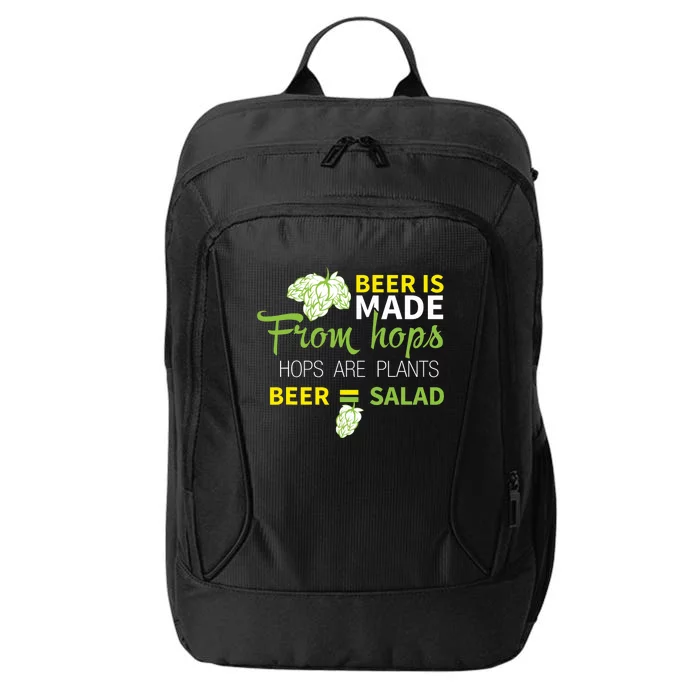 Beer Is From Hops Beer Equals Salad Alcoholic Party City Backpack