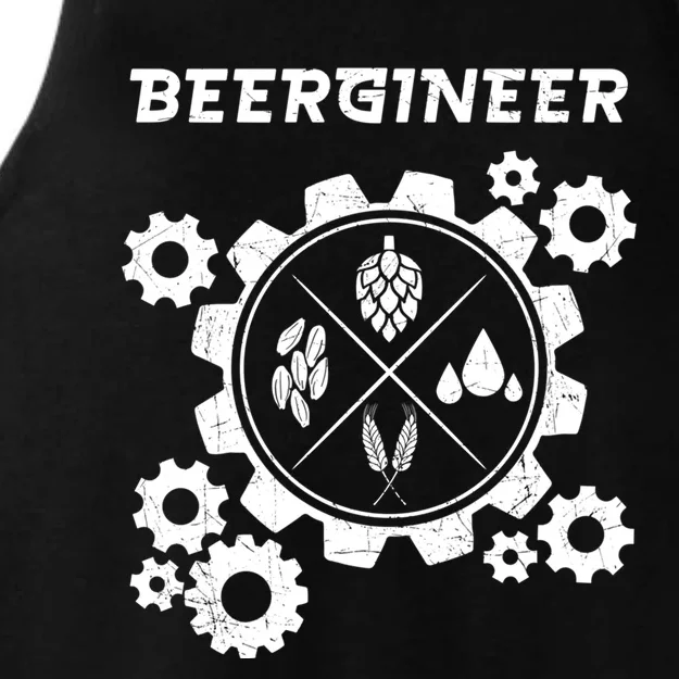 Beergineer I Funny Beer Brewer Cute Gift Ladies Tri-Blend Wicking Tank