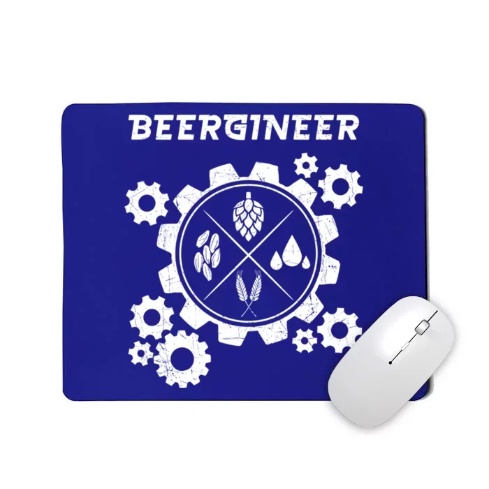 Beergineer I Funny Beer Brewer Cute Gift Mousepad