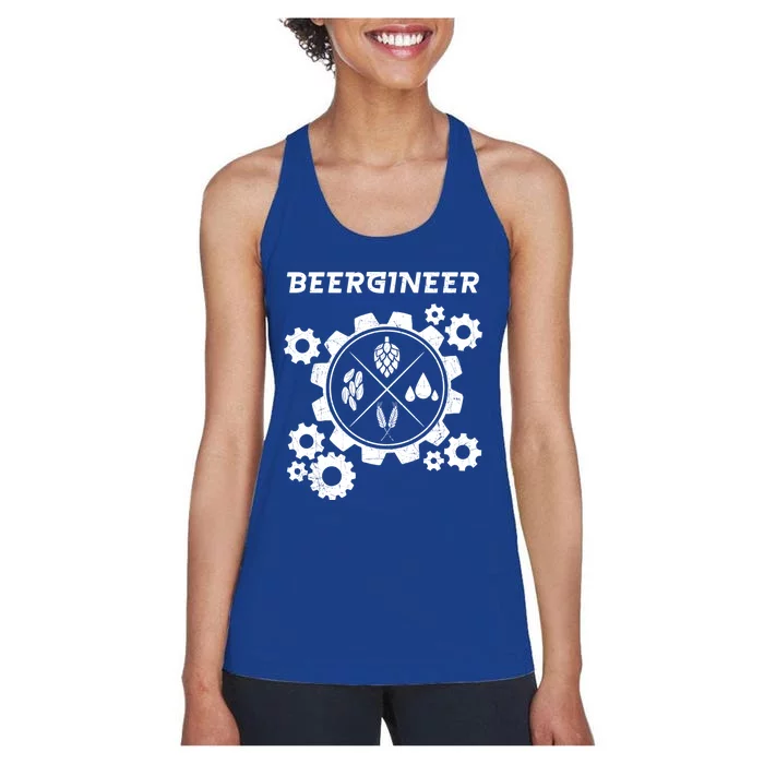 Beergineer I Funny Beer Brewer Cute Gift Women's Racerback Tank