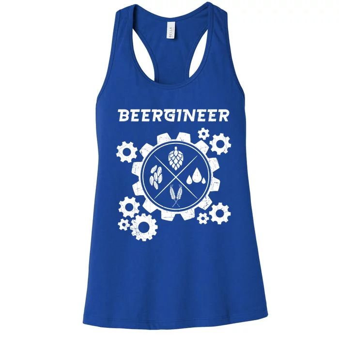 Beergineer I Funny Beer Brewer Cute Gift Women's Racerback Tank