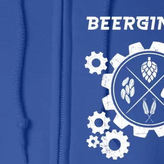 Beergineer I Funny Beer Brewer Cute Gift Full Zip Hoodie