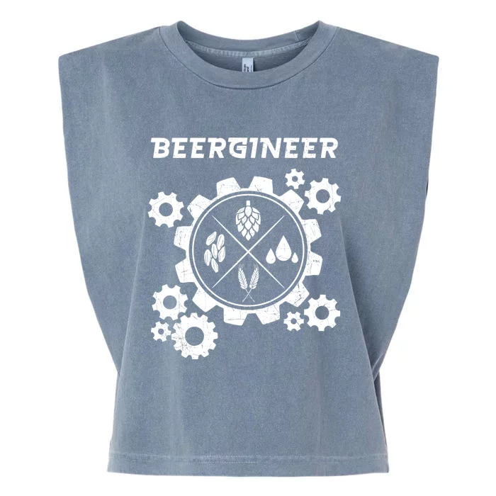 Beergineer I Funny Beer Brewer Cute Gift Garment-Dyed Women's Muscle Tee