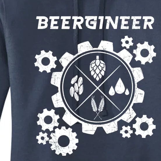 Beergineer I Funny Beer Brewer Cute Gift Women's Pullover Hoodie