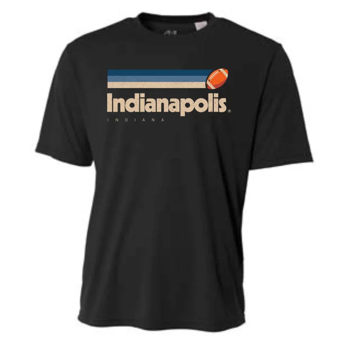 Blue Indianapolis Football Team City Indiana Indianapolis Gift Cooling Performance Crew T-Shirt