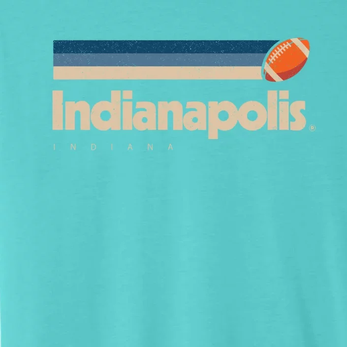 Blue Indianapolis Football Team City Indiana Indianapolis Gift ChromaSoft Performance T-Shirt