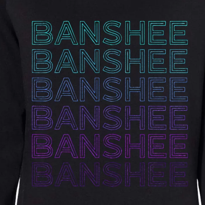 Banshee Irish Folklore Retro Womens California Wash Sweatshirt