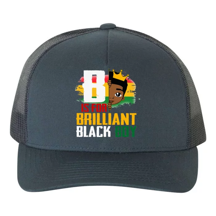 B Is For Brilliant Black BLM Pride Afro African Yupoong Adult 5-Panel Trucker Hat