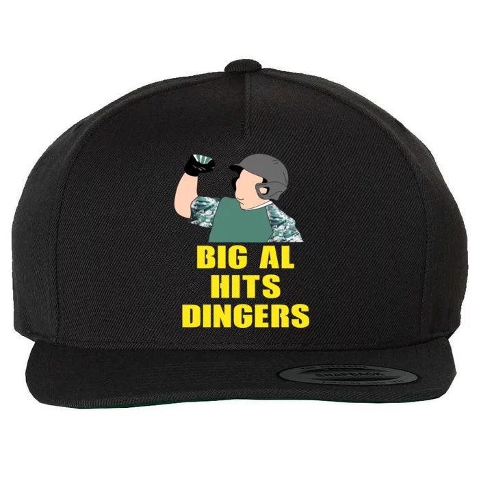 Big Al Hits Dingers Wool Snapback Cap