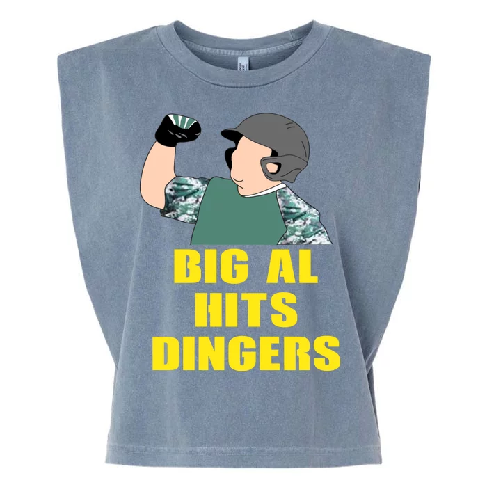 Big Al Hits Dingers Garment-Dyed Women's Muscle Tee