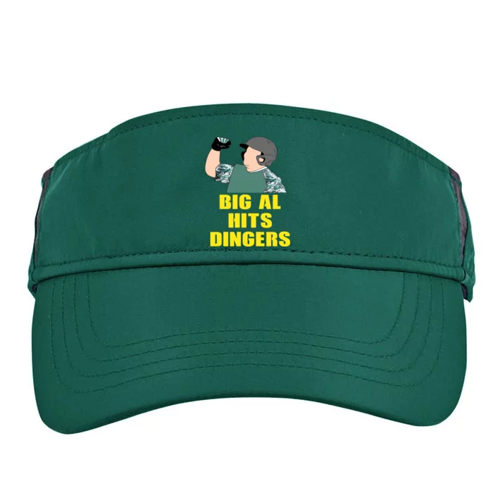 Big Al Hits Dingers Adult Drive Performance Visor