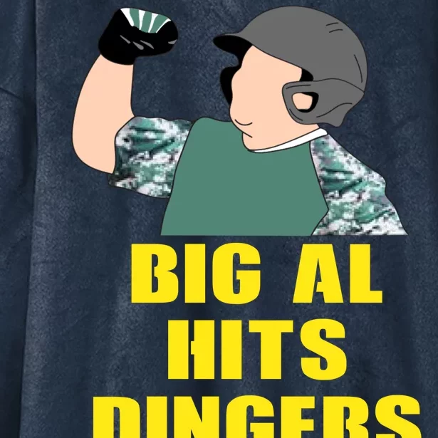 Big Al Hits Dingers Hooded Wearable Blanket