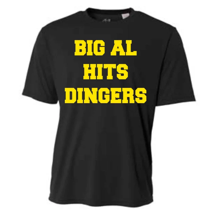 Big Al Hits Dingers Baseball Cooling Performance Crew T-Shirt