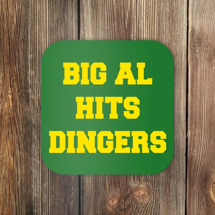 Big Al Hits Dingers Baseball Coaster