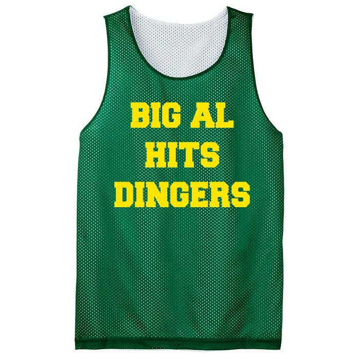 Big Al Hits Dingers Baseball Mesh Reversible Basketball Jersey Tank