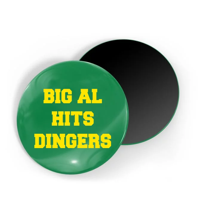 Big Al Hits Dingers Baseball Magnet