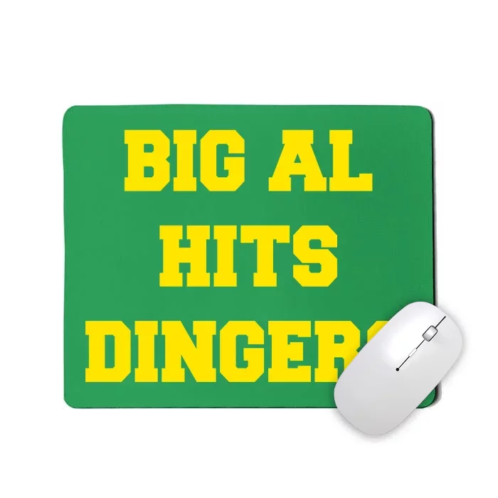 Big Al Hits Dingers Baseball Mousepad