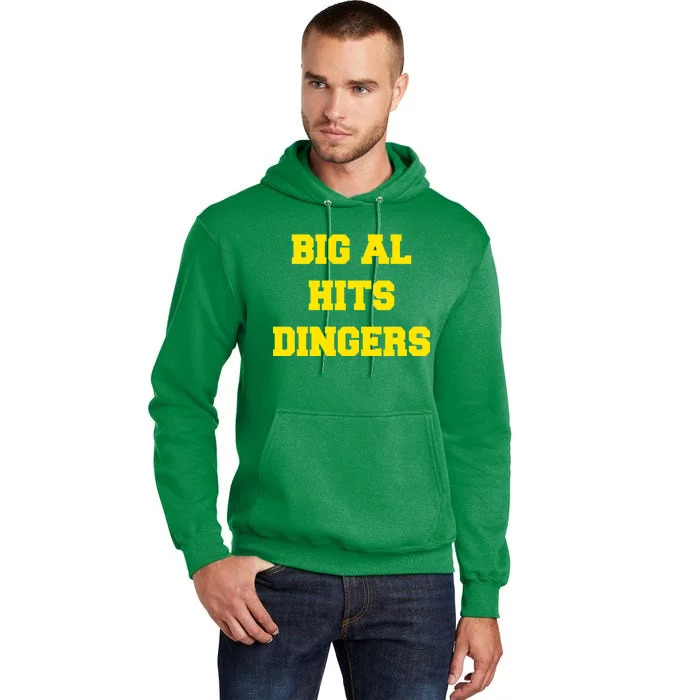 Big Al Hits Dingers Baseball Tall Hoodie