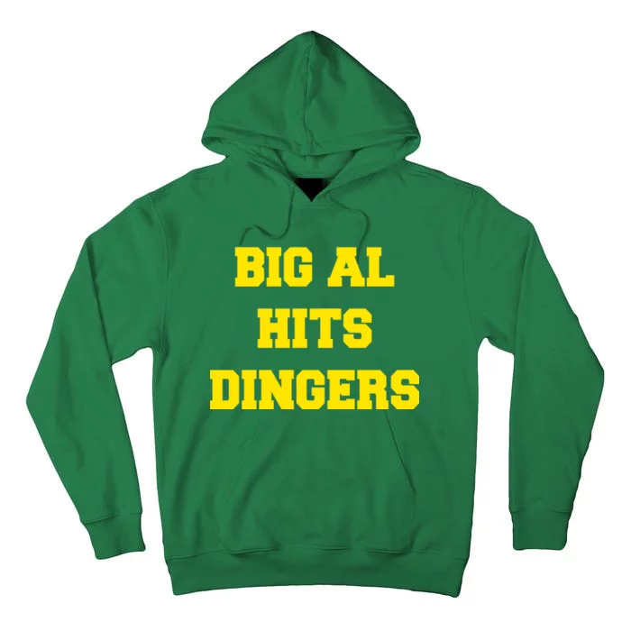 Big Al Hits Dingers Baseball Tall Hoodie