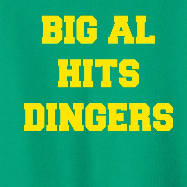 Big Al Hits Dingers Baseball Toddler T-Shirt