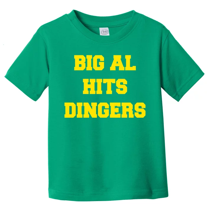 Big Al Hits Dingers Baseball Toddler T-Shirt