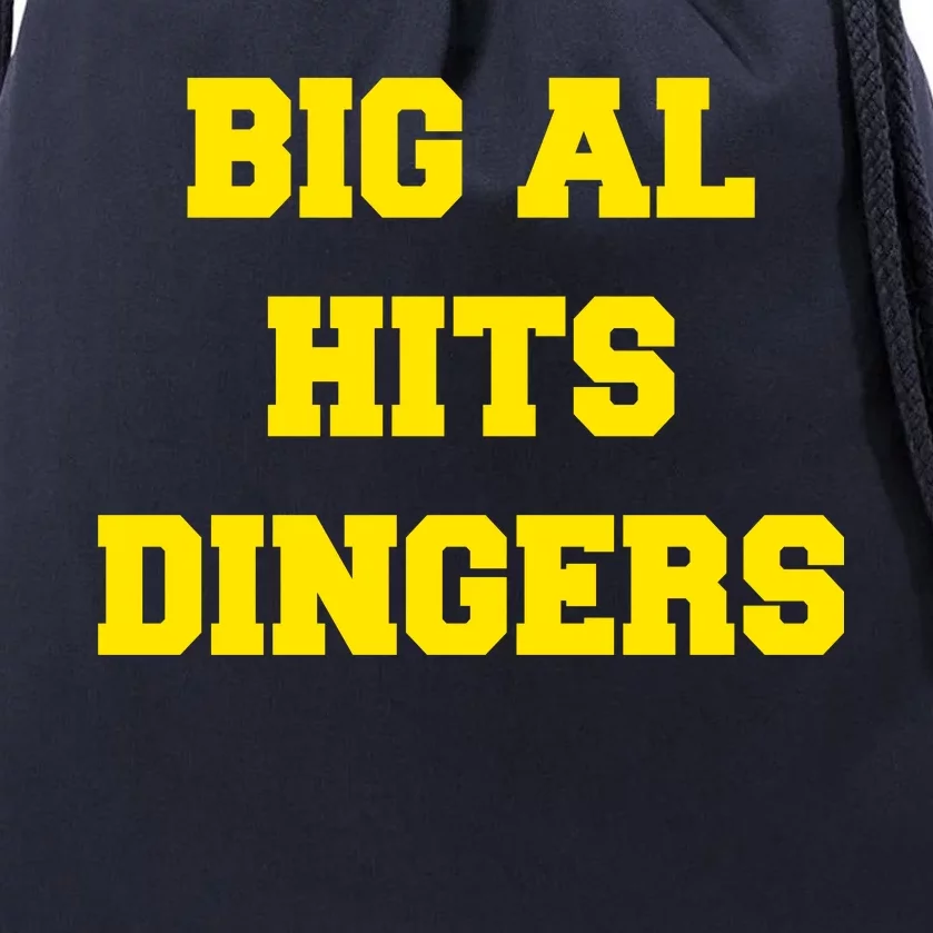 Big Al Hits Dingers Baseball Drawstring Bag