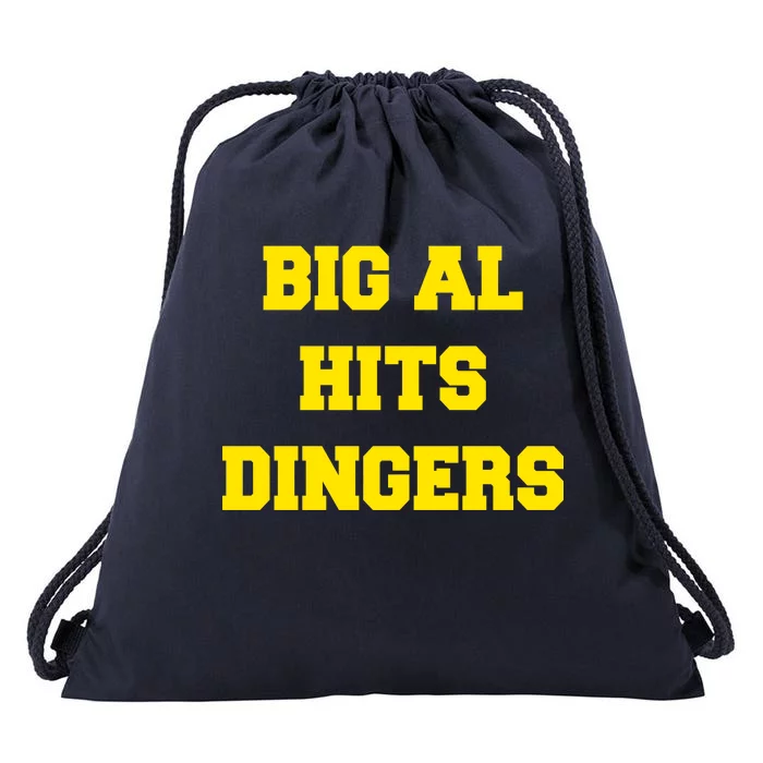 Big Al Hits Dingers Baseball Drawstring Bag