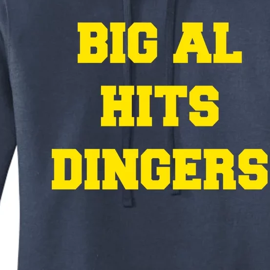 Big Al Hits Dingers Baseball Women's Pullover Hoodie