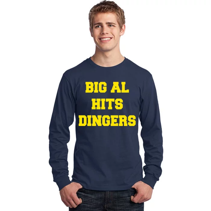 Big Al Hits Dingers Baseball Tall Long Sleeve T-Shirt