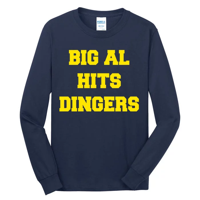 Big Al Hits Dingers Baseball Tall Long Sleeve T-Shirt