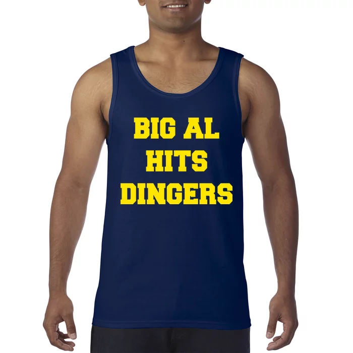 Big Al Hits Dingers Baseball Tank Top