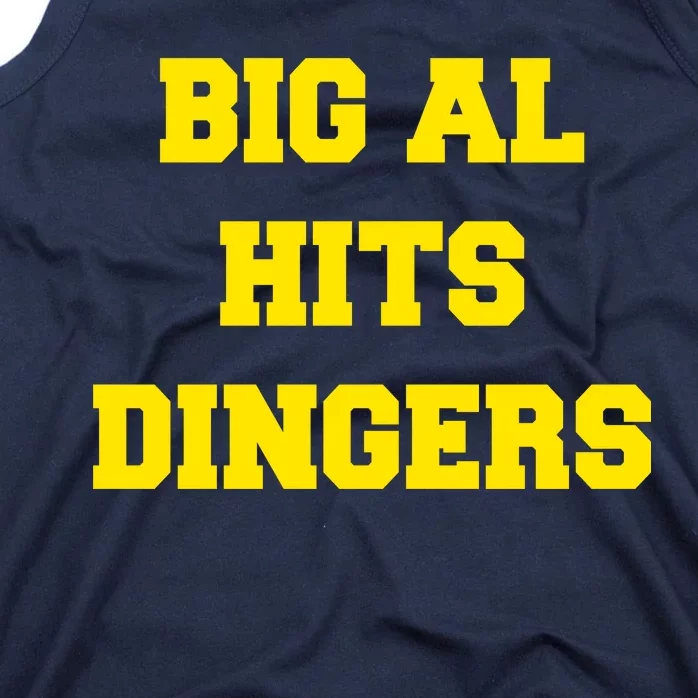 Big Al Hits Dingers Baseball Tank Top